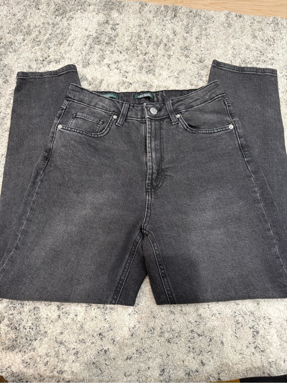 Women’s Wild Fable Highest Rise Mom Black Washed Jeans